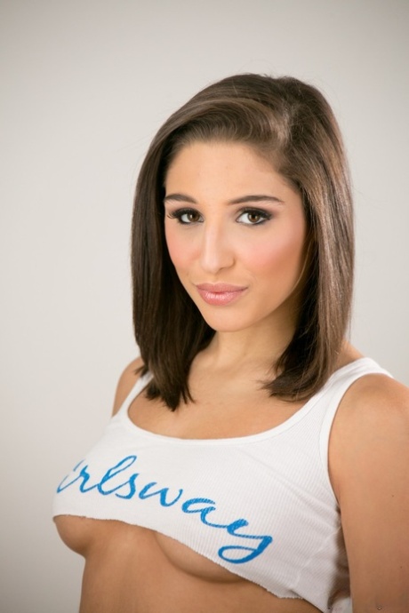 Hot teen brunette Abella Danger flaunting her sexy ass and big perky tits 31994836