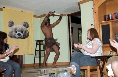 Interracial clothed paryt with astounding babes and a stripper 45329508